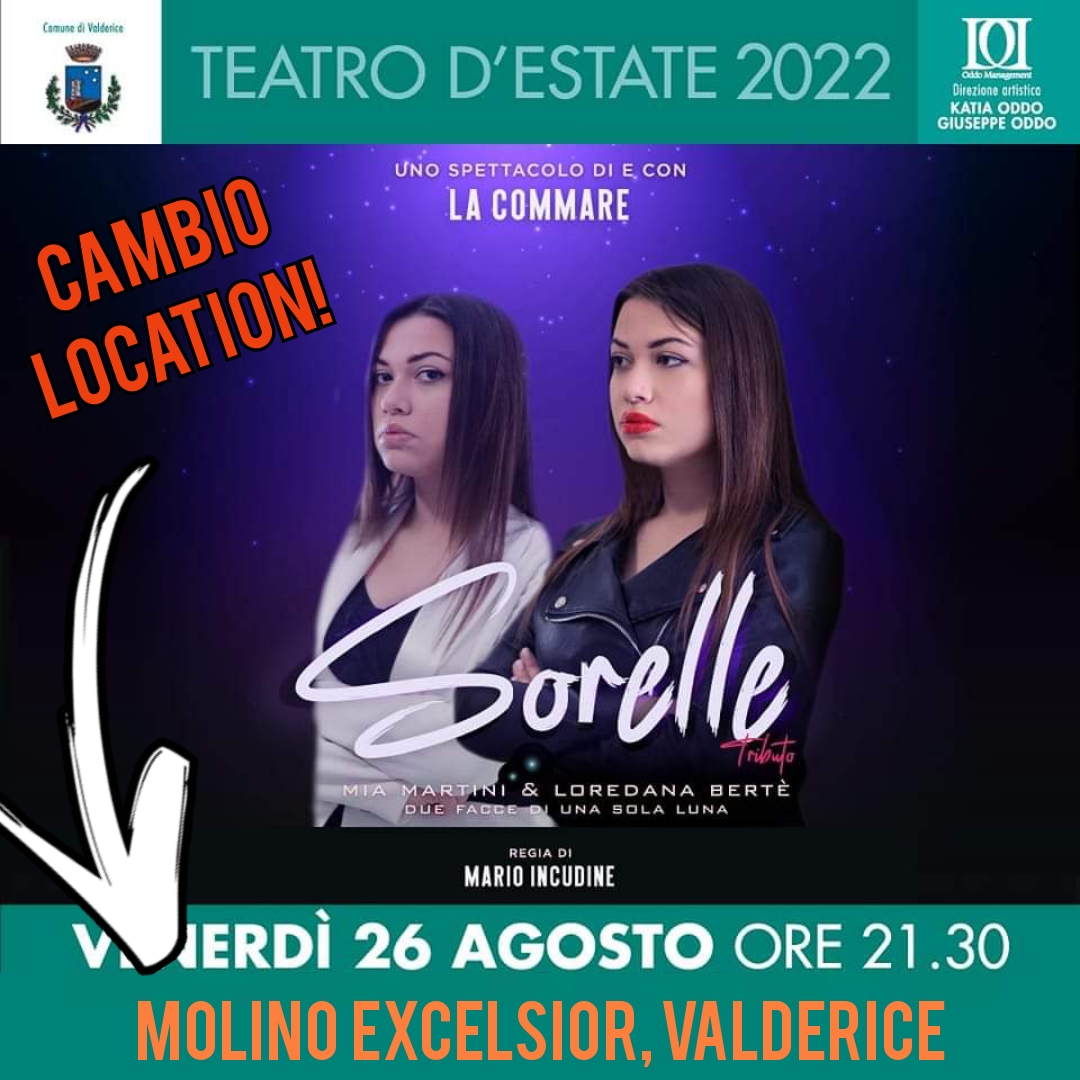 Cambio location spettacolo