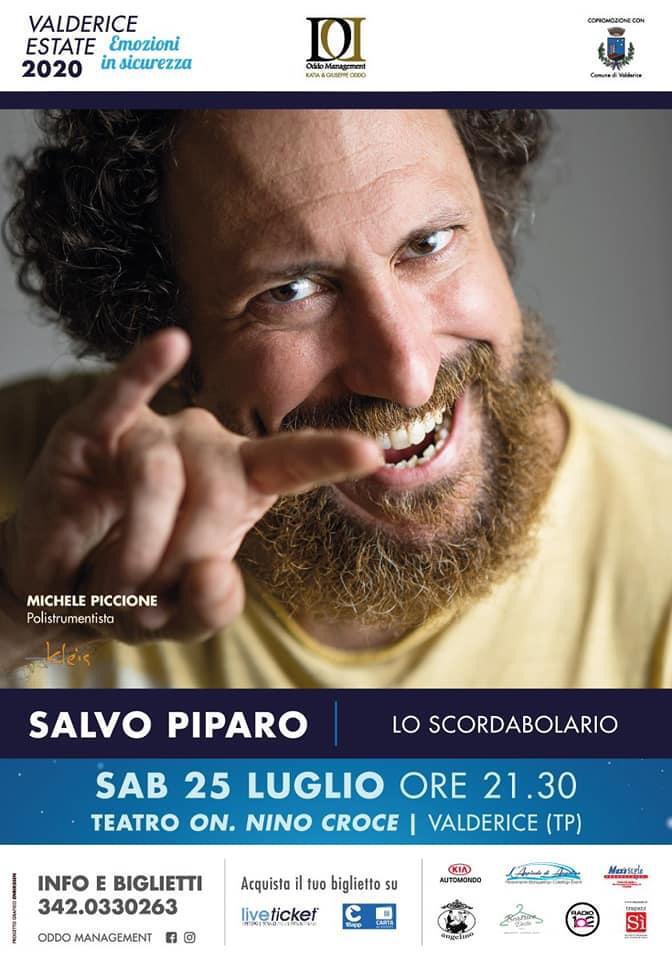 Salvo piparo inaugura la rassegna "valderice estate