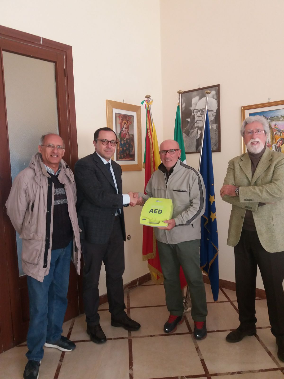 Defibrillatore al Campo di Tennis 